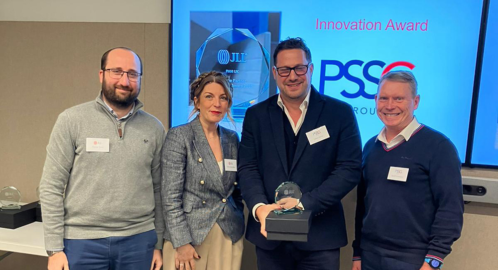 We’re proud to share that PSSG our combine services solution via ( PSS & Guarding UK) has been honoured with the JLL Innovation Award in London last week.
